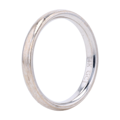 14K White Gold Band