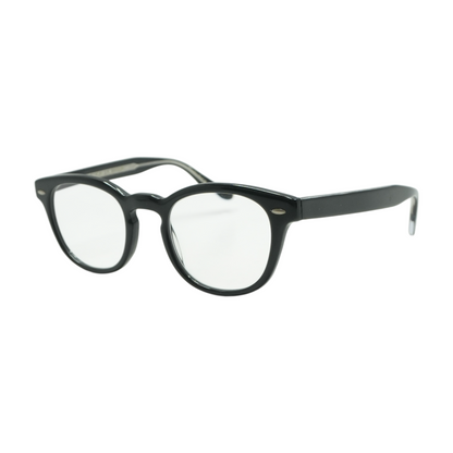 Black Sheldrake Round Prescription Eyewear