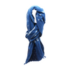 Blue Cotton Blend Scarf