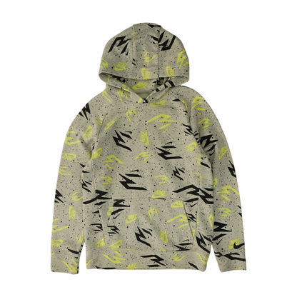 Gray Abstract Hoodie Pullover