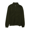 Green Solid 1/4 Zip Pullover