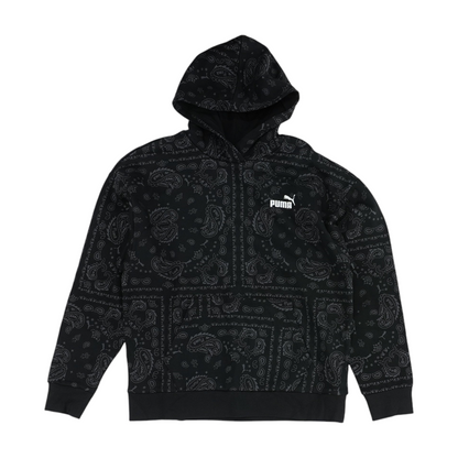 Black Paisley Hoodie Pullover