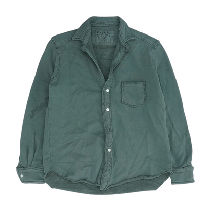 Green Button Down