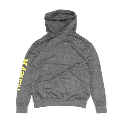 Gray Solid Hoodie Pullover