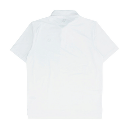 White Solid Short Sleeve Polo
