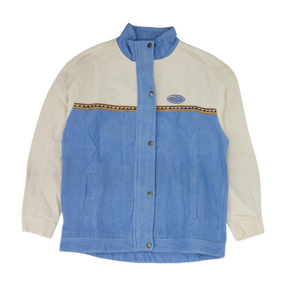 Blue Color Block Jacket