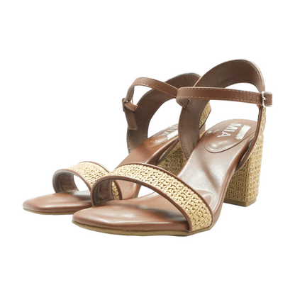 Tan Heeled Sandals