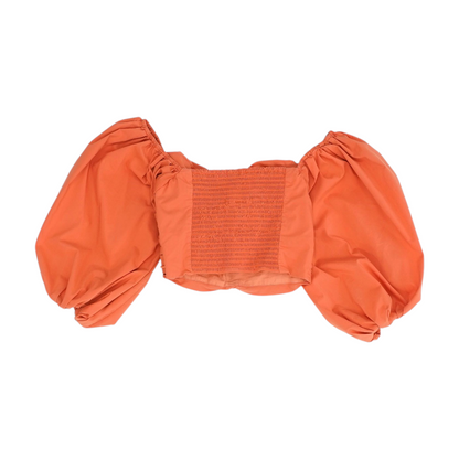 Coral Cropped Blouse