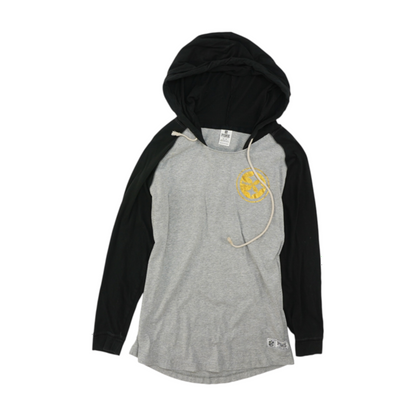 Gray Pittsburgh Steelers Color Block Hoodie Pullover