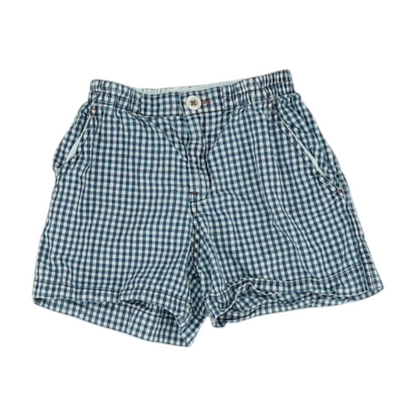 Blue Check Chino Shorts