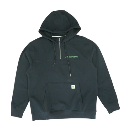 Black Solid 1/4 Zip Pullover