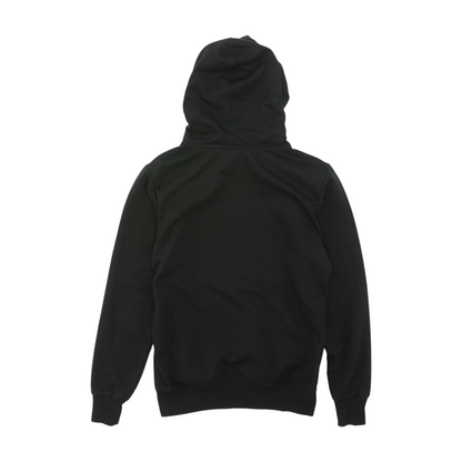 Black Solid Hoodie Pullover