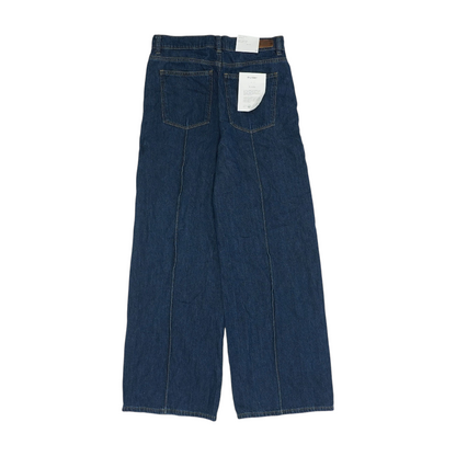 Navy Wide Leg Jeans