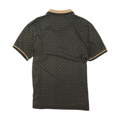 Brown Graphic Short Sleeve Polo