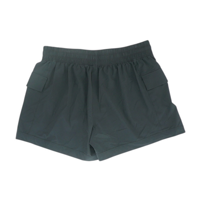 Black Solid Active Shorts