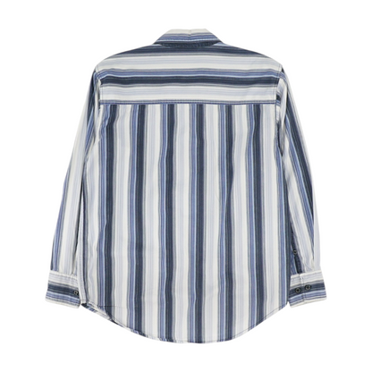 Blue Striped Long Sleeve Button Down