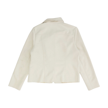 Beige Solid Jacket