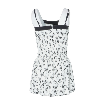 White Floral Mini Dress