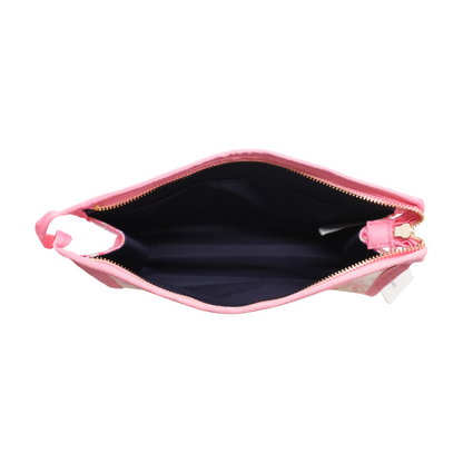 Pink Floral Makeup Bag