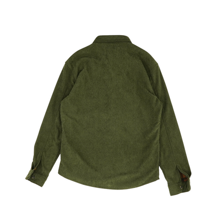 Olive Solid Flannel Button Down