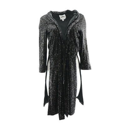 Black Solid Cardigan Sweater