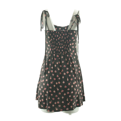 Charcoal Floral Mini Dress