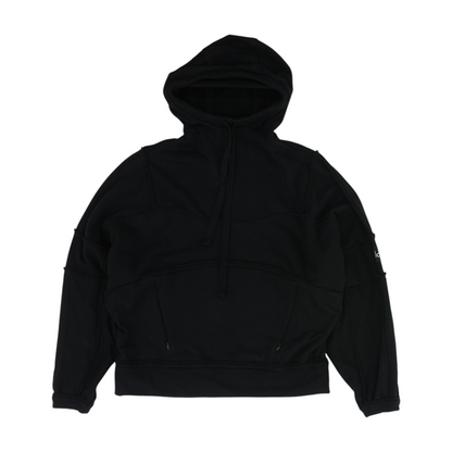 Black Solid Hoodie Pullover
