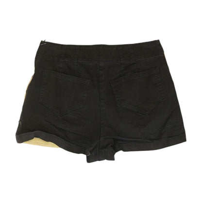Black Graphic Shorts