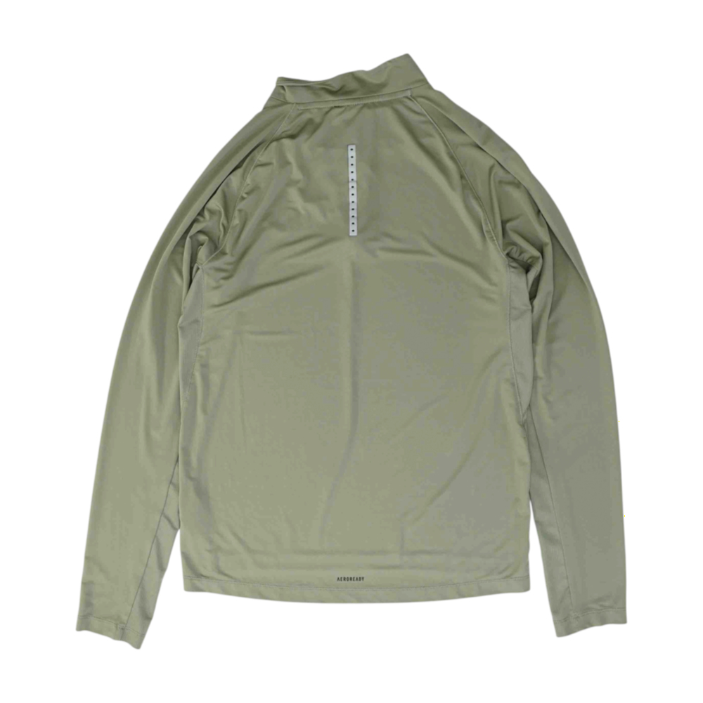 Brown Solid 1/4 Zip Pullover