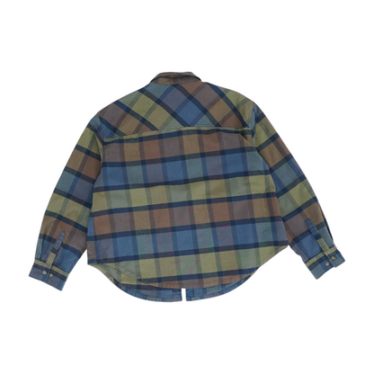 Multi Plaid Flannel Button Down
