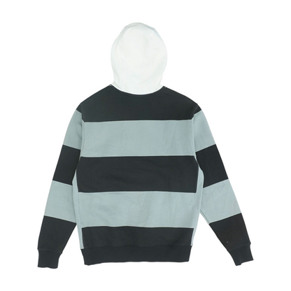 Gray Color Block Hoodie Pullover