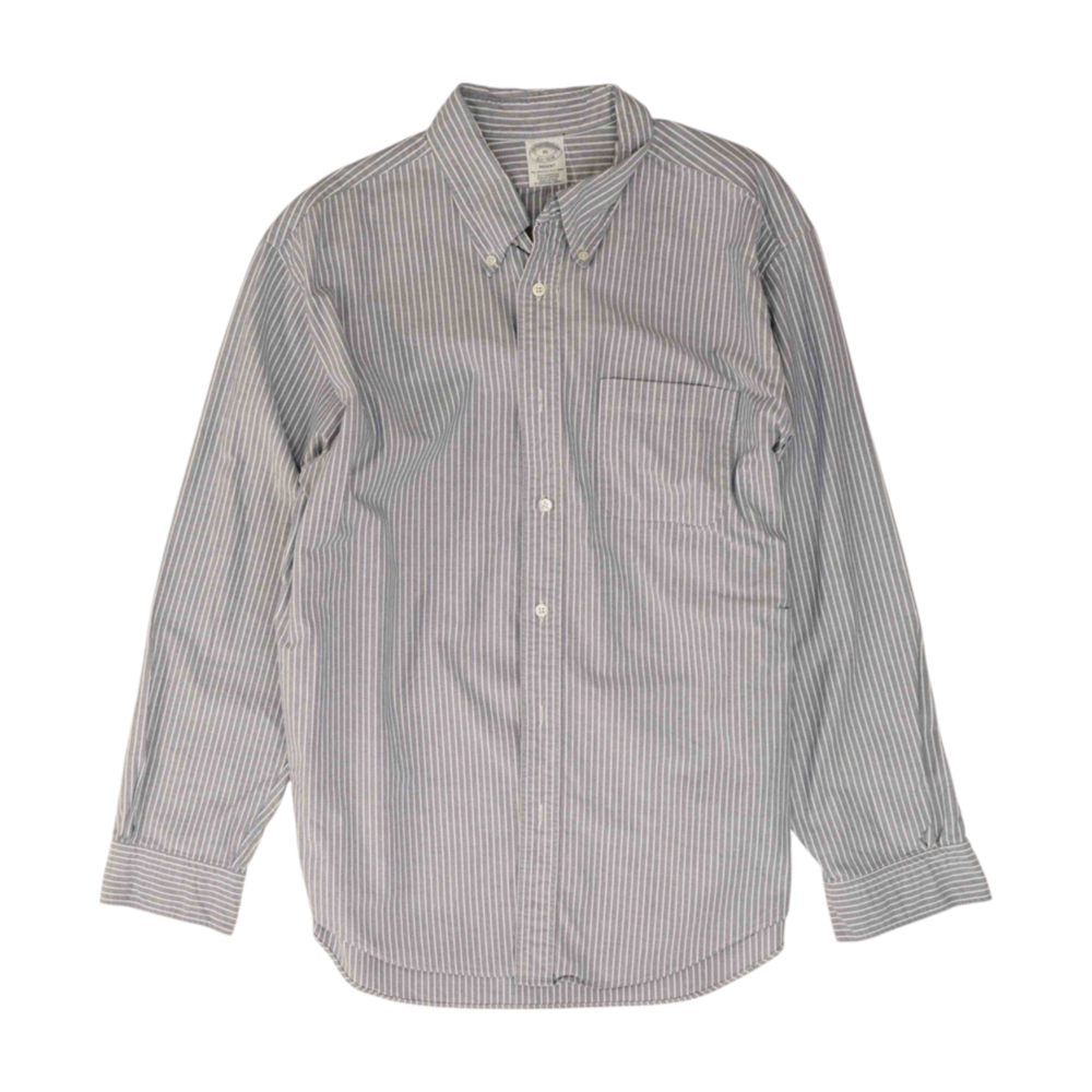 Blue Striped Long Sleeve Button Down