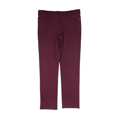Maroon Slim Pants