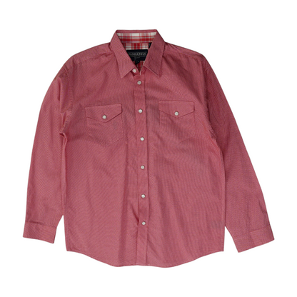 Red Long Sleeve Button Down