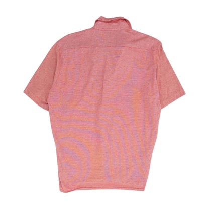 Red Striped Short Sleeve Button Down
