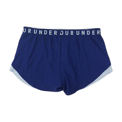 Blue Solid Active Shorts