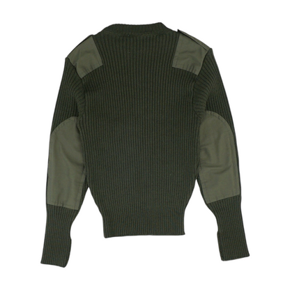 Green Solid Pullover Sweater