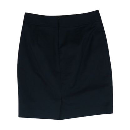 Navy Solid Mini Skirt