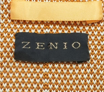 Orange Print Neck Tie