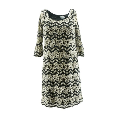 Tan Misc Midi Dress