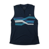 Navy Abstract Blouse