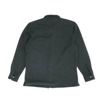 Black Solid Long Sleeve Button Down