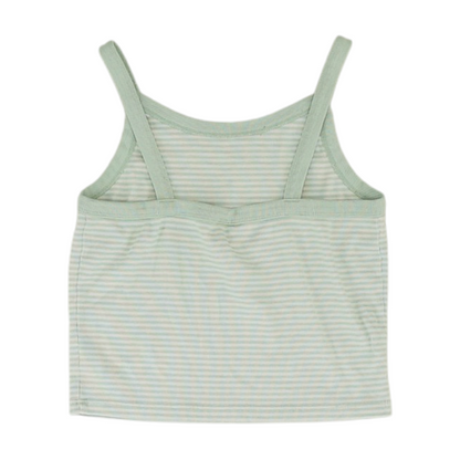 Green Striped Blouse