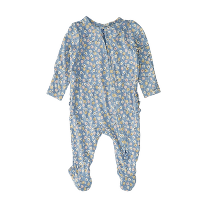Blue Floral One-Piece