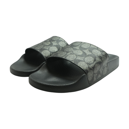 Black Sport Slide Sandals