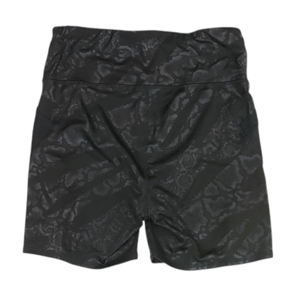 Black Abstract Active Shorts