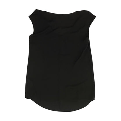 Black Solid Sleeveless Blouse