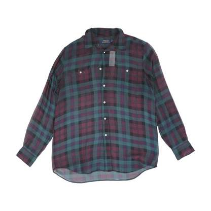 Green Plaid Button Down