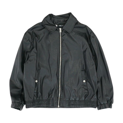 Black Faux Leather Jacket