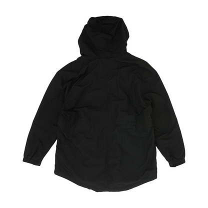 Black Solid Rain Jacket